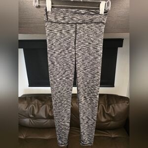 90° Degree Marled Black and Gray High-Rise Leggings